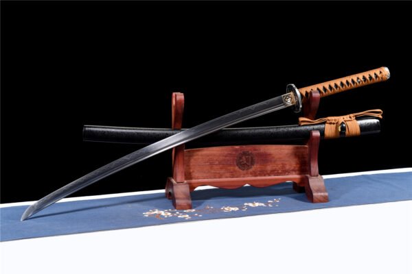 Samurai-Inspired Metal Decorative Blade Sculpture for Home & Office Display