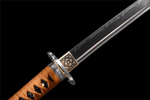 Samurai-Inspired Metal Decorative Blade Sculpture for Home & Office Display