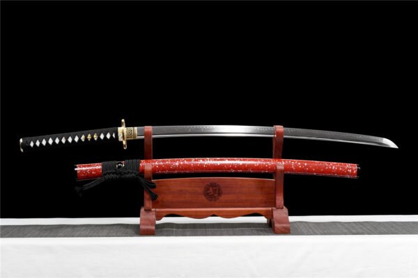 Japanese-Inspired Long Decorative Blade Display Piece for Wall Interior Design