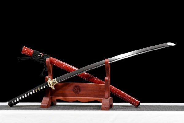 Japanese-Inspired Long Decorative Blade Display Piece for Wall Interior Design