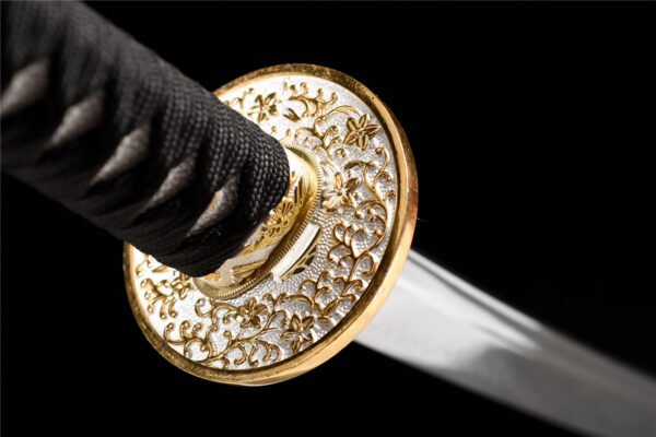 Japanese-Inspired Long Decorative Blade Display Piece for Wall Interior Design