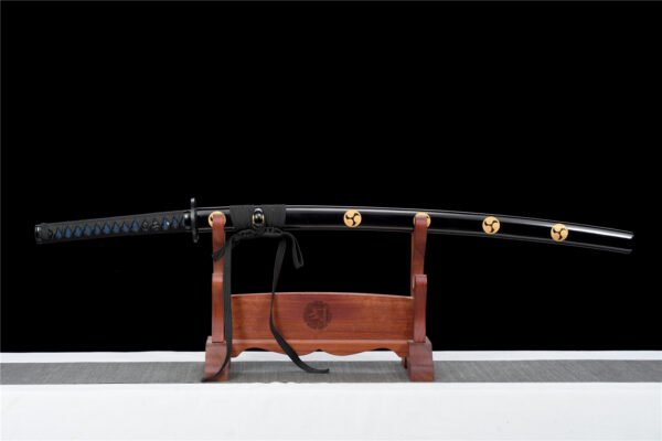 Samurai Style Decorative Metal Blade Sculpture for Modern Home Decor