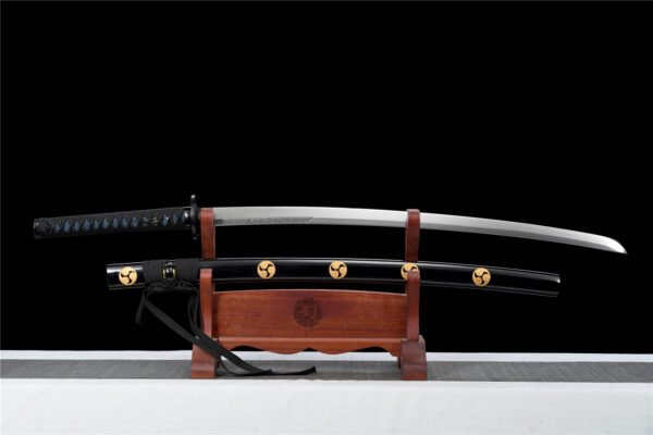 Samurai Style Decorative Metal Blade Sculpture for Modern Home Decor