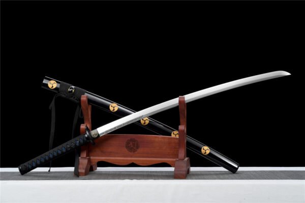 Samurai Style Decorative Metal Blade Sculpture for Modern Home Decor