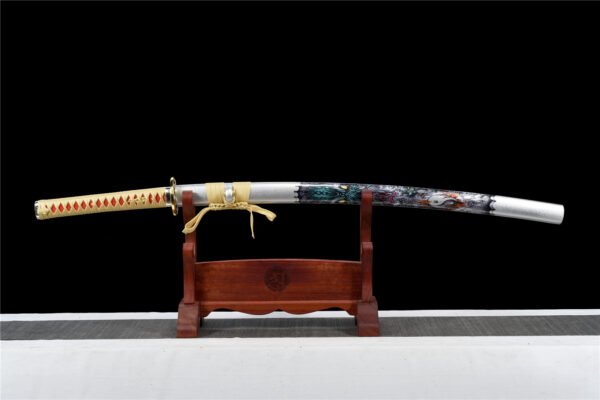 Japanese Style Decorative Blade Sculpture for Living Room Accent Decor