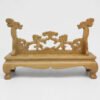 Traditional Style Wooden Display Stand for Collectible Art Presentation